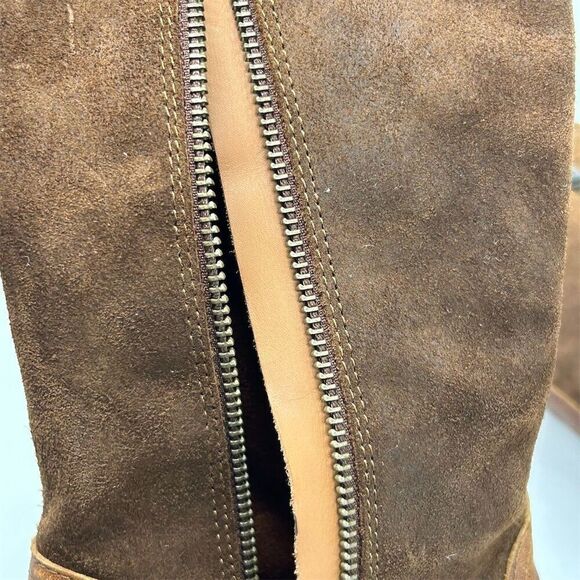 Kork-Ease Women's Brown Leather Tall Riding Boots Size 6 Knee High with Buckle - Picture 14 of 16